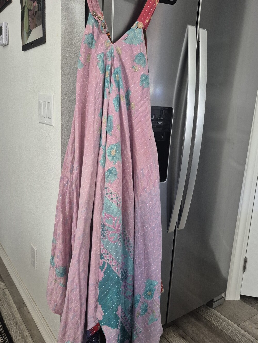 Custom High Quality Kantha Jumpsuit Reversible Harem Bohemian Patchwork L-XXL - Picture 8 of 14